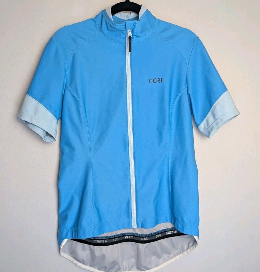 Gore Bike Wear Cycling Jacket Windstopper Mens L Short Sleeve Bicycle Zip Shirt